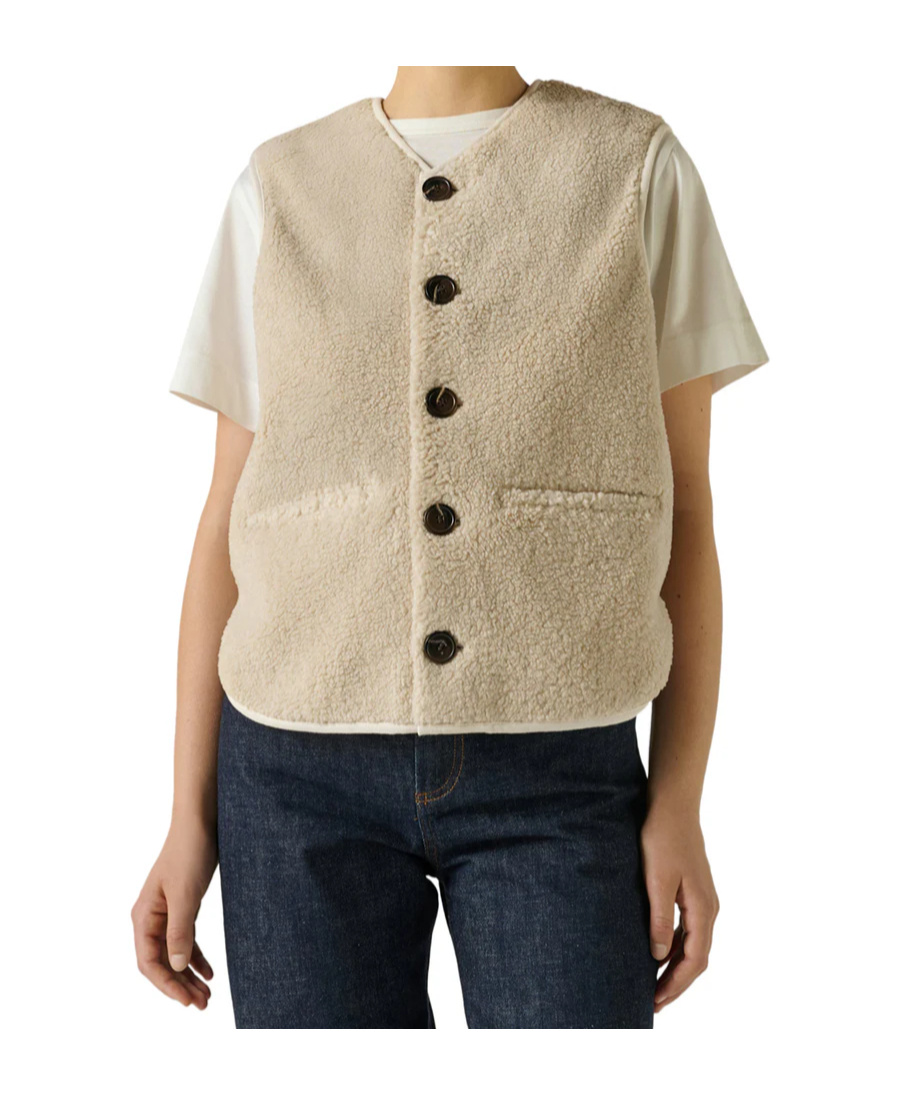 Soeur Sleeveless Casual Vest In Neutral