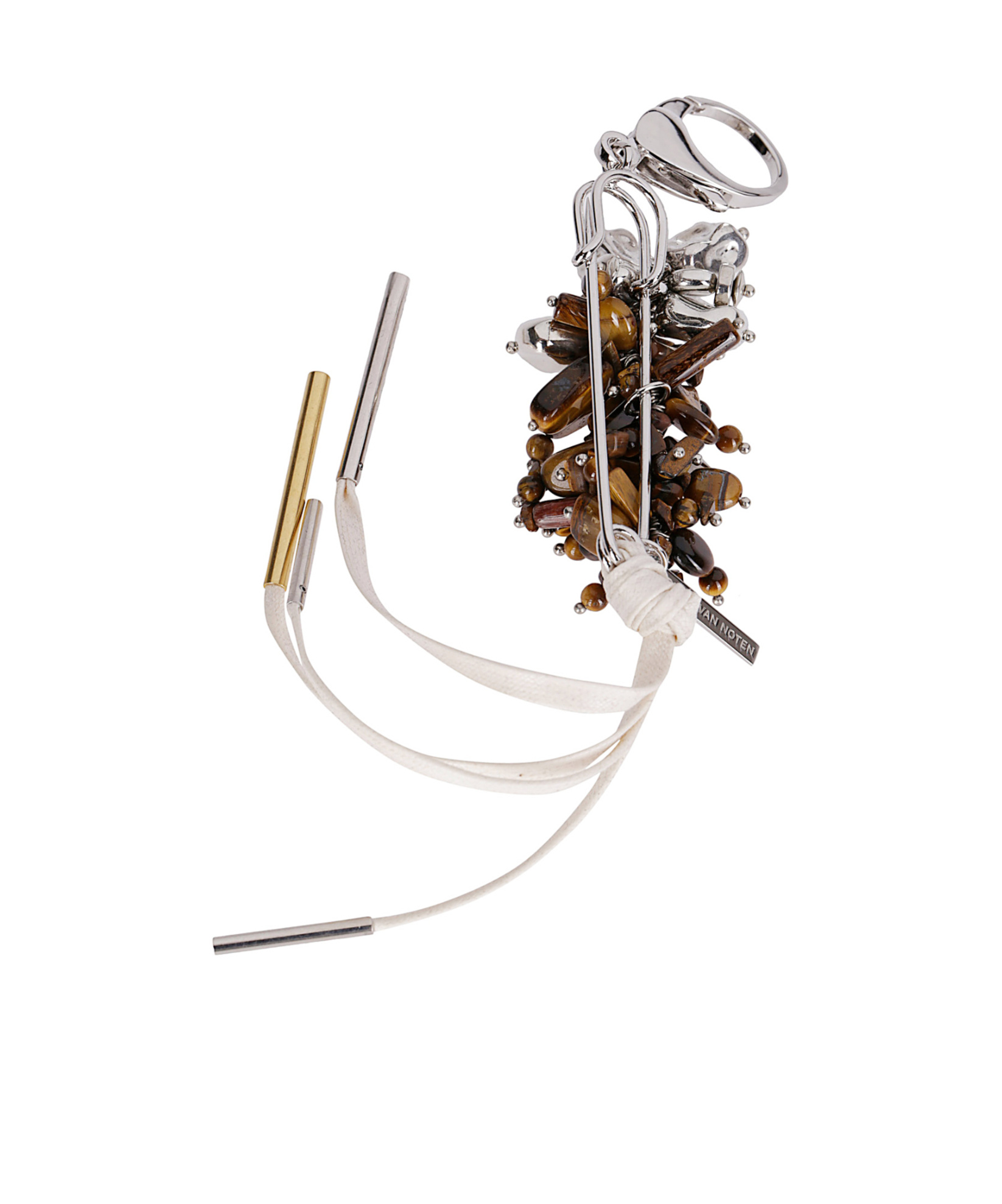Dries Van Noten Carabiner-inspired Accessory With Brass In Metallic