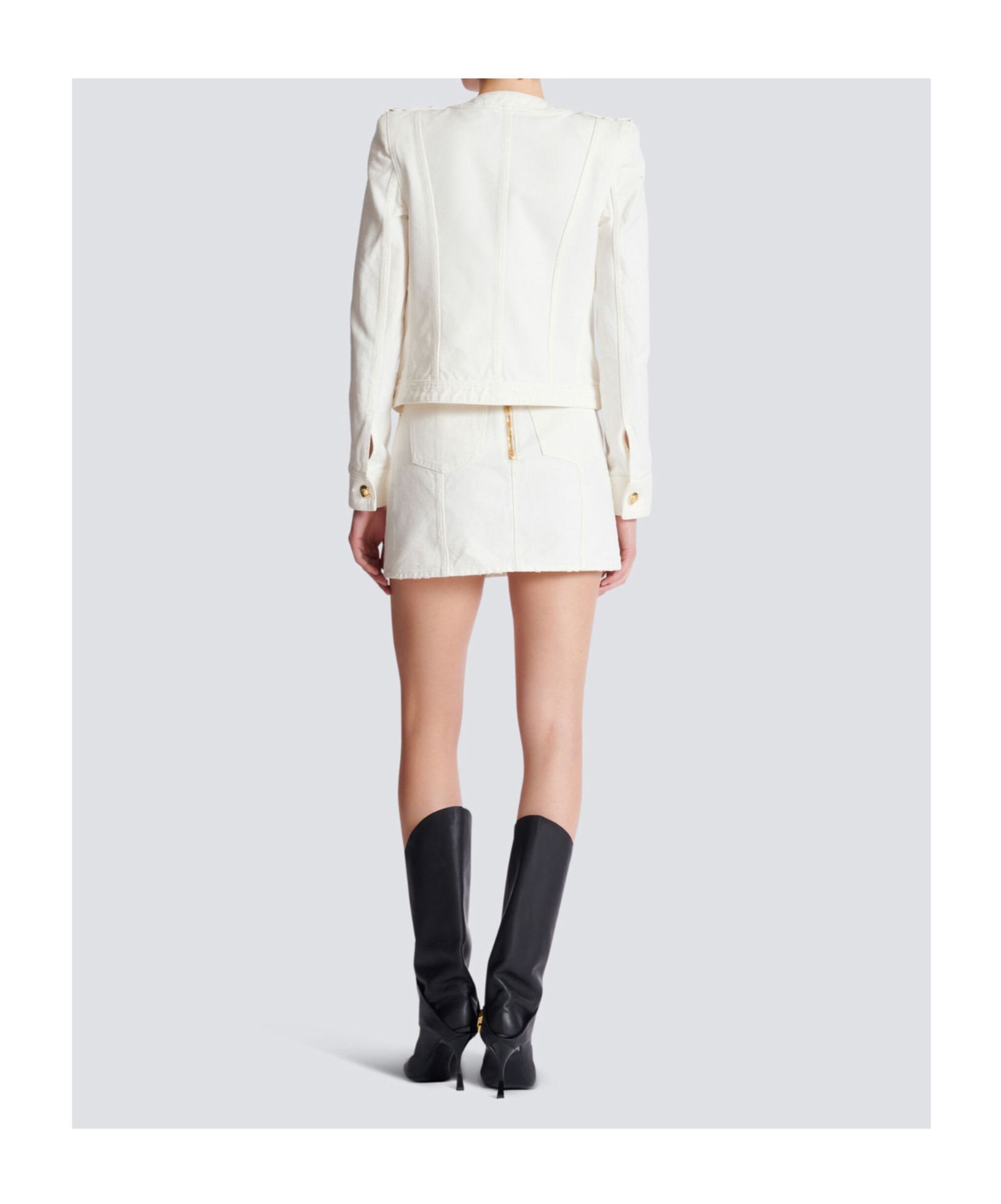 Balmain Cotton Cropped Jacket