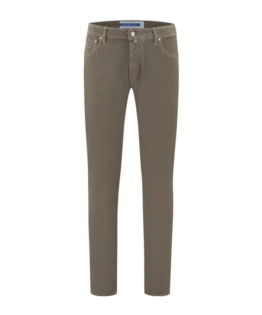 Jacob Cohen Mid-rise Straight Trousers In Green