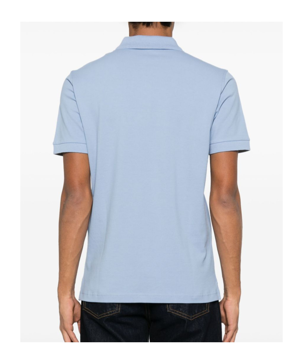Fay Polo Db Collar Piquet In Blue