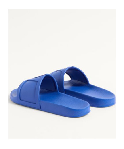 Valentino Garavani Men Coolside Pool Slides In Blue