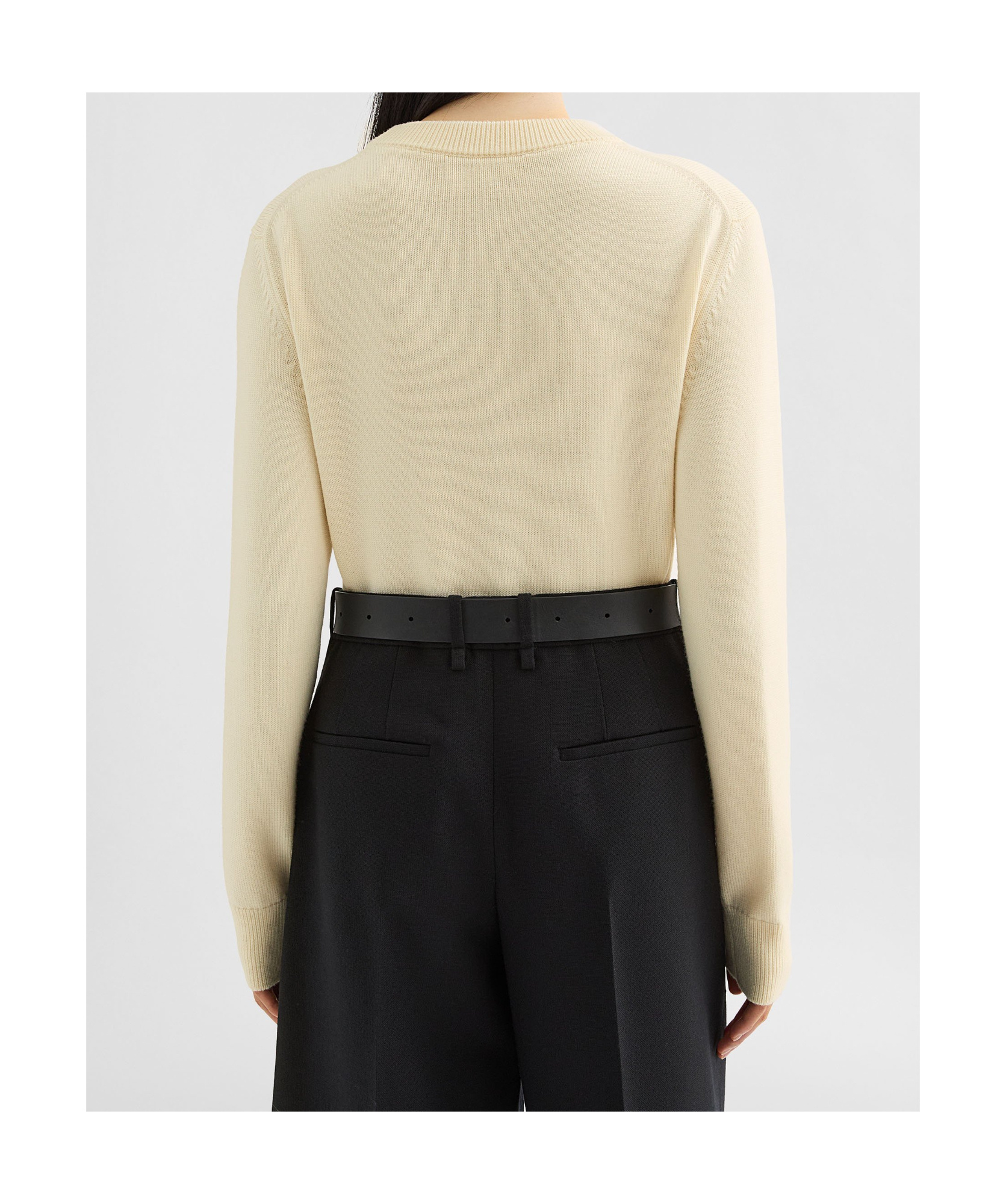 Shop Jil Sander Wool Embroiderd Sweater