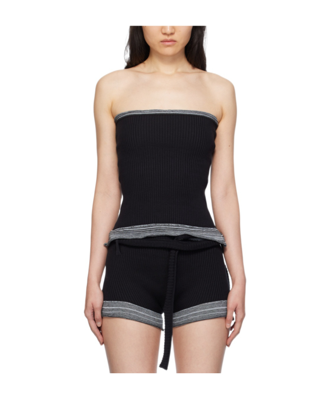 Shop Ottolinger Wipe The Chest Vest In Black