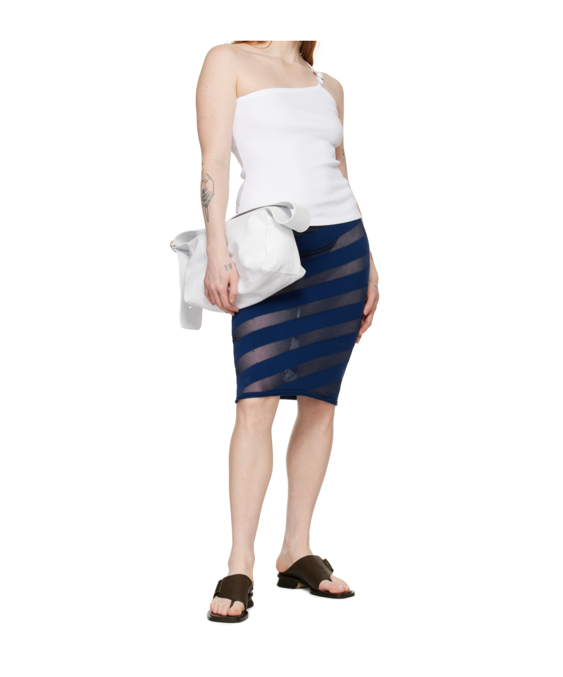 Gimaguas White Nicki Tank Top In White