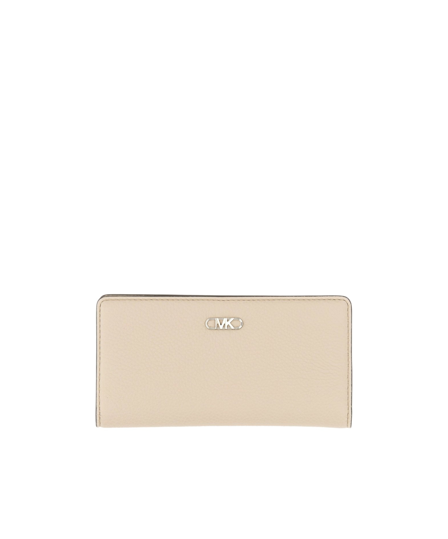 Michael Kors Michael Empire Logo Plaque Medium Wallet In Neutral