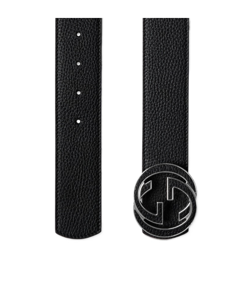 Gucci Interlocking Waist Belt In Black