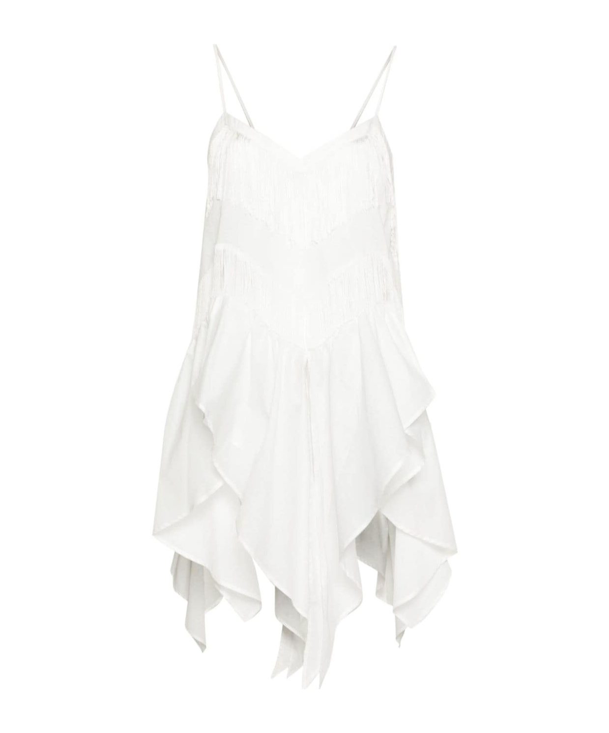 Pinko Fringed Cotton Tank Top