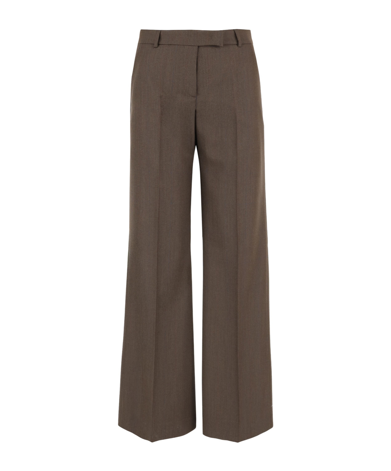 Ql2 Melody Wide-leg Pants In Brown