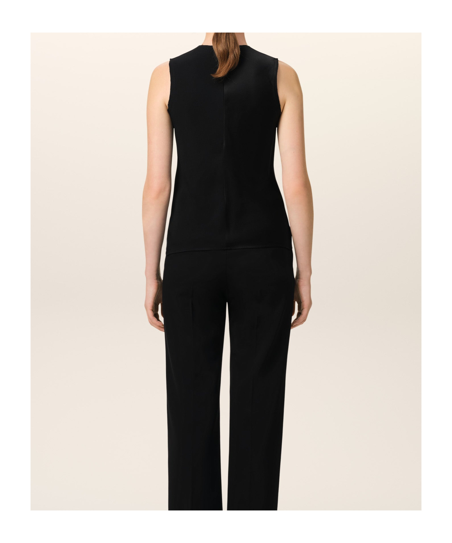 Ami Alexandre Mattiussi Ami Paris Crewneck Sleeveless Top In Black