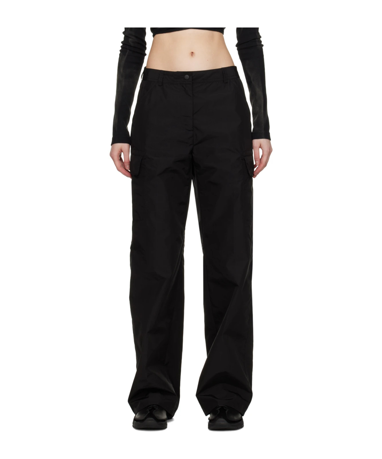 Our Legacy Wide-leg Cargo Trousers In Black