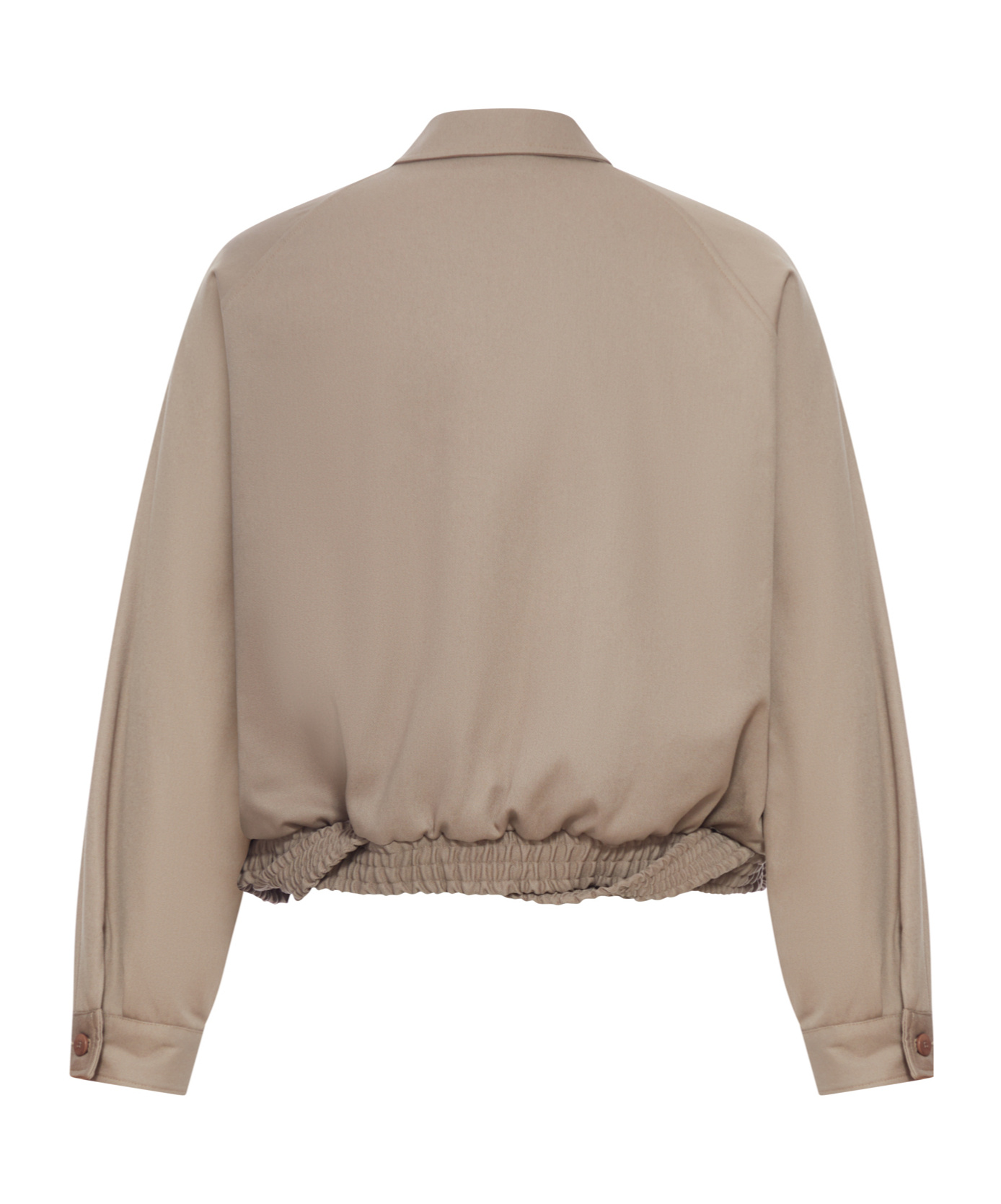 Magliano Cropped Jacket With Woven Elastic In Neutral