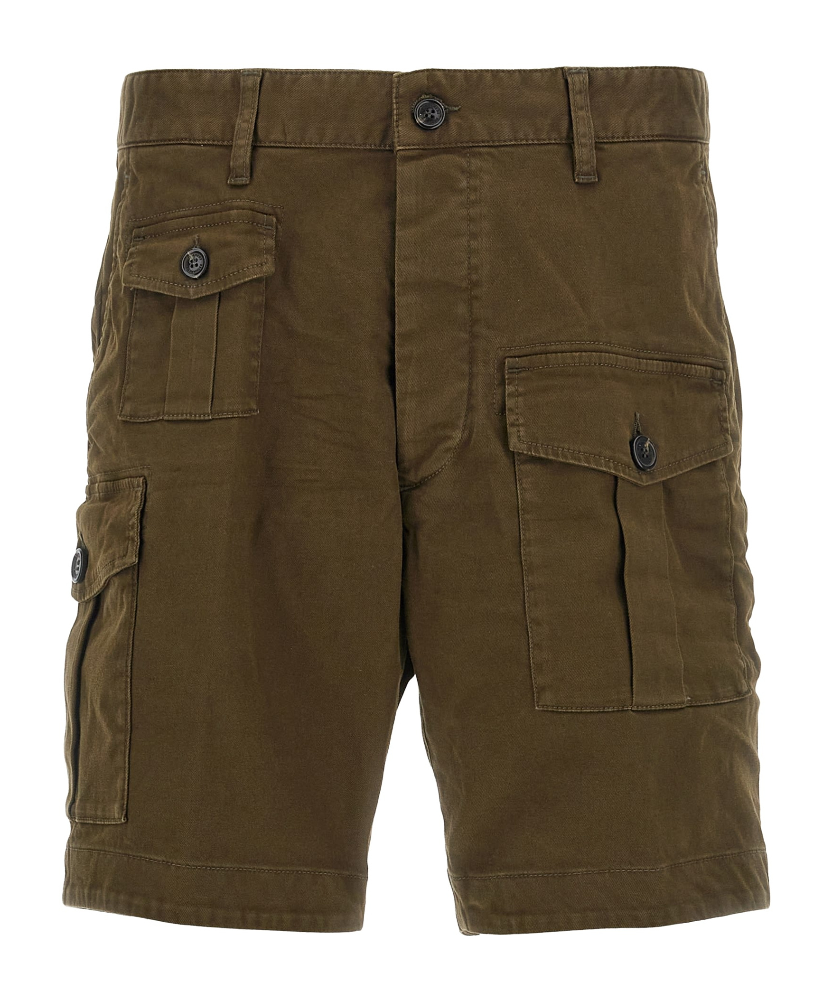 Dsquared2 Cargo Style Shorts Featuring Multiple Pockets In Green