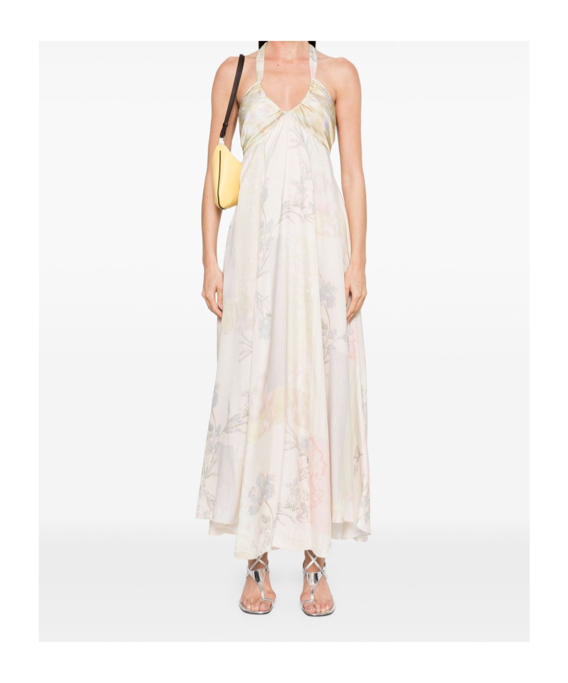 Shop Forte Forte Suspender Dress In Multicolor