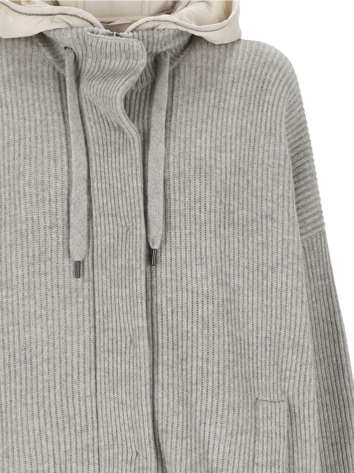 Brunello Cucinelli Long-sleeved Cotton Clothes In Gray