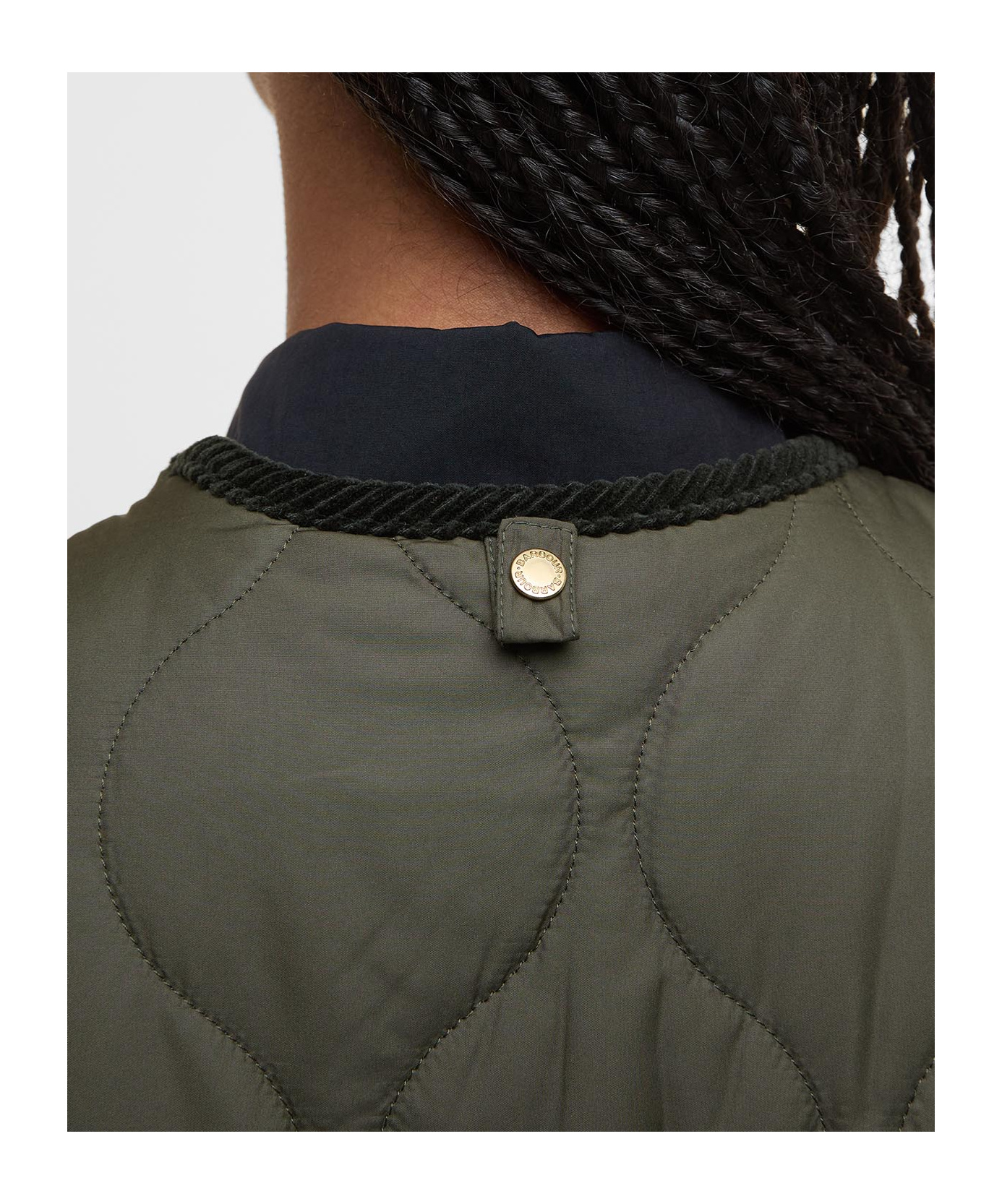 Barbour Quilted Borg-lined Vest In Black