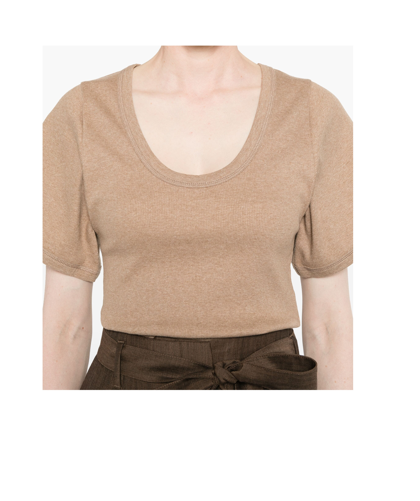By Malene Birger Lunai T-shirt In Nude