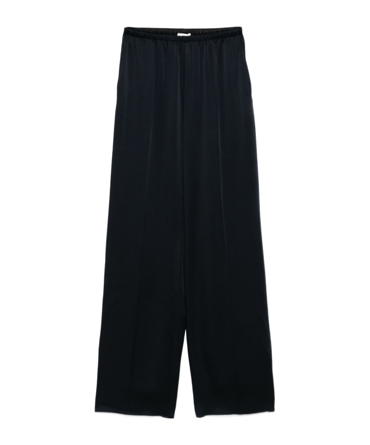 Forte Forte Dark Blue Straight Leg Trousers In Black