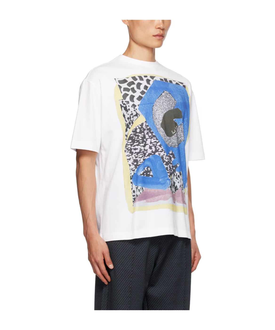 Shop Paul Smith Graphic-print Cotton T-shirt In White