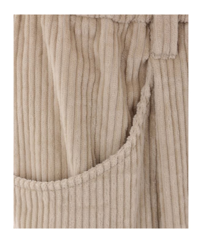 Brunello Cucinelli Straight-leg Corduroy Trousers In Nude