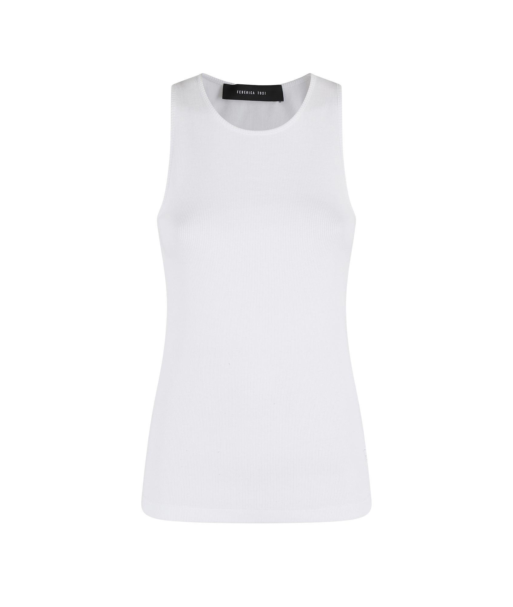 Shop Federica Tosi Cotton Tank Top In White