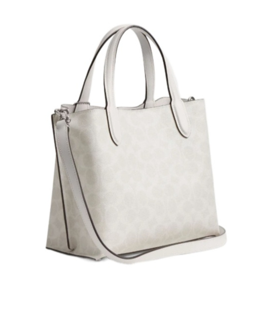Coach Willow Tote 24 In Signature Canvas In White