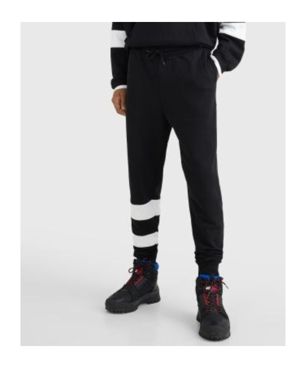 Tommy Hilfiger College Cuffed Joggers In Black