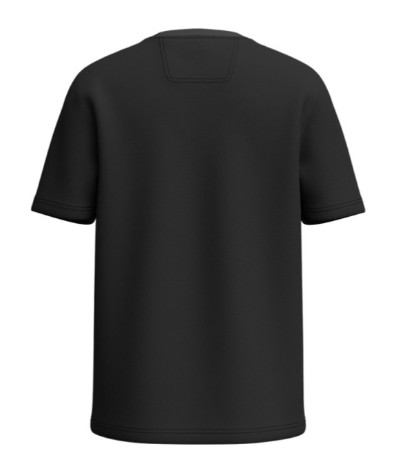 Hugo Boss Logo Pattern T-shirt In Black
