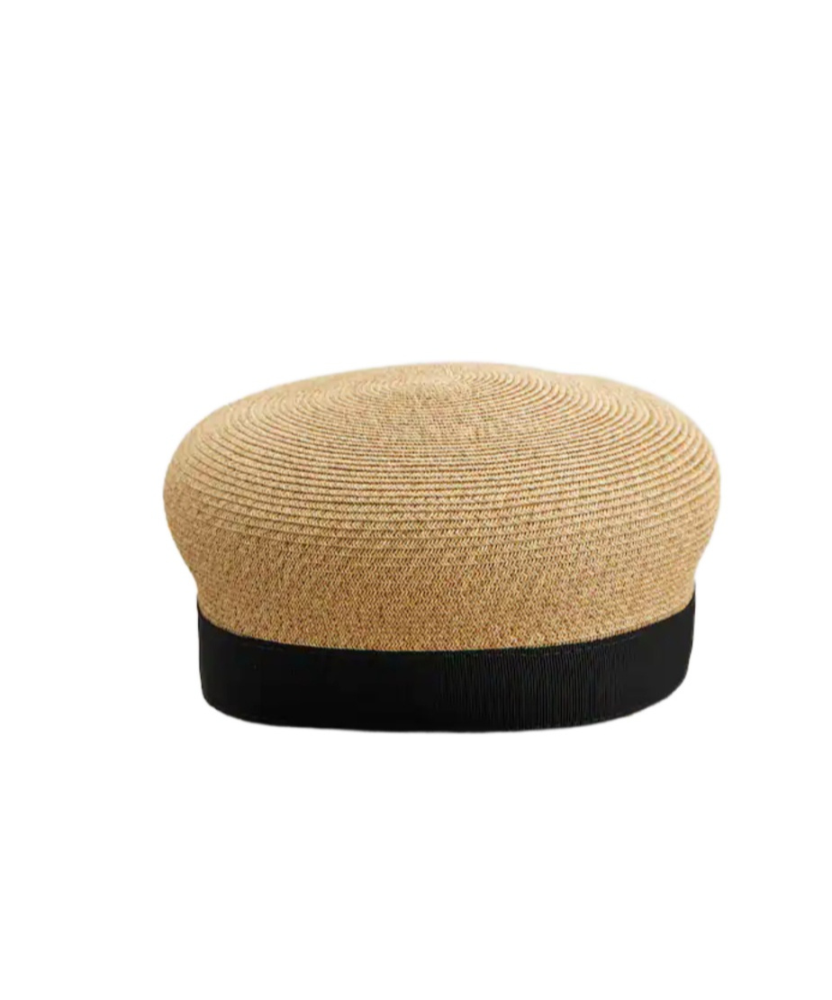 Roger Vivier Broche Vivier Sailor Hat In Raffia In Brown