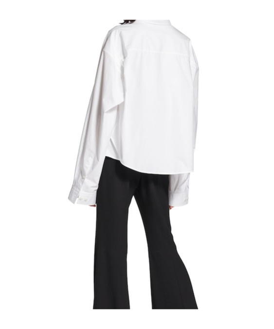 Balenciaga Semi Fitted Button-down Shirt In White