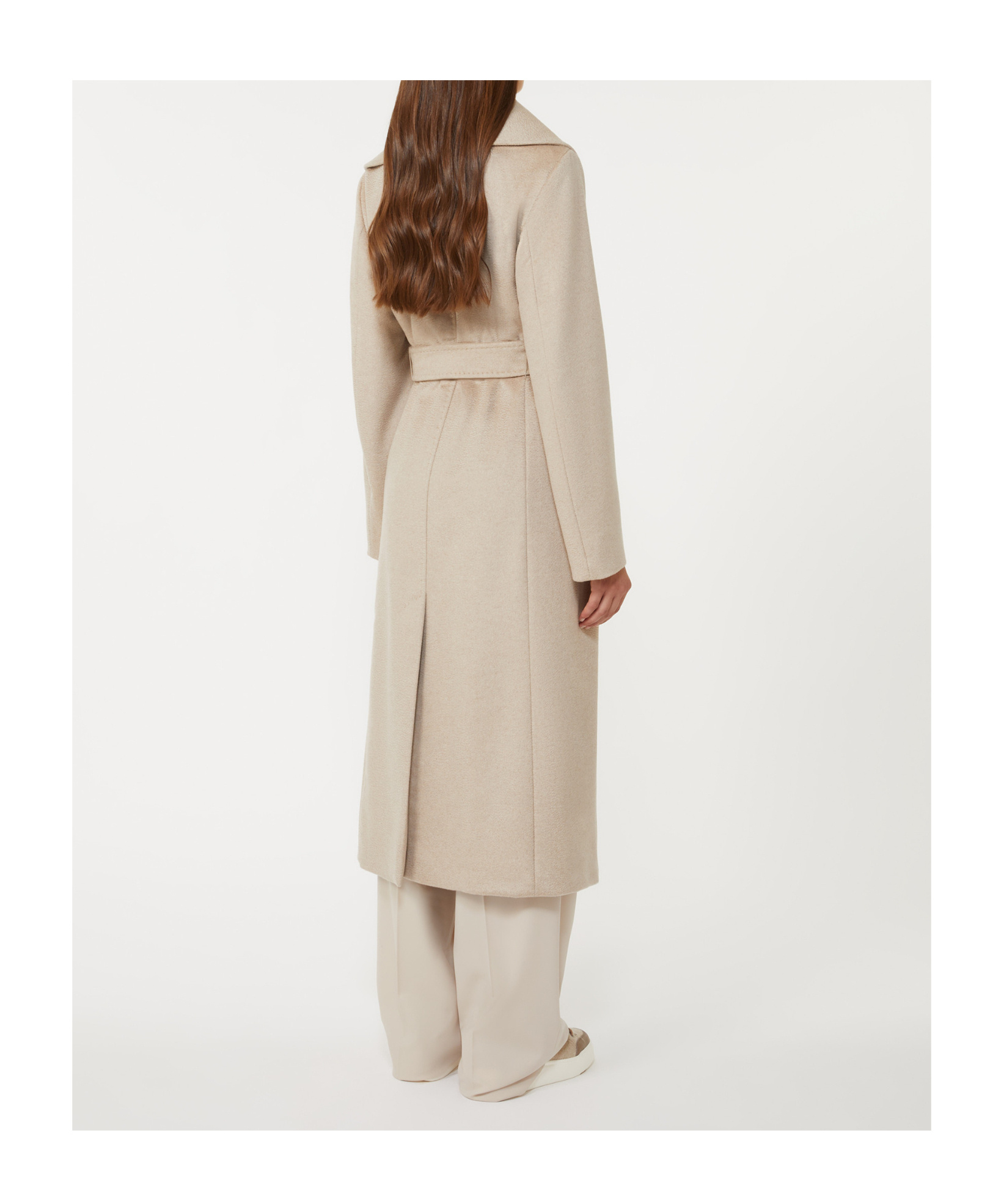 Max Mara Long-sleeved Coat In Neutral