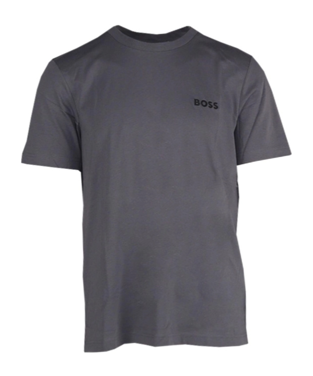 Hugo Boss Logo Pattern T-shirt In Black