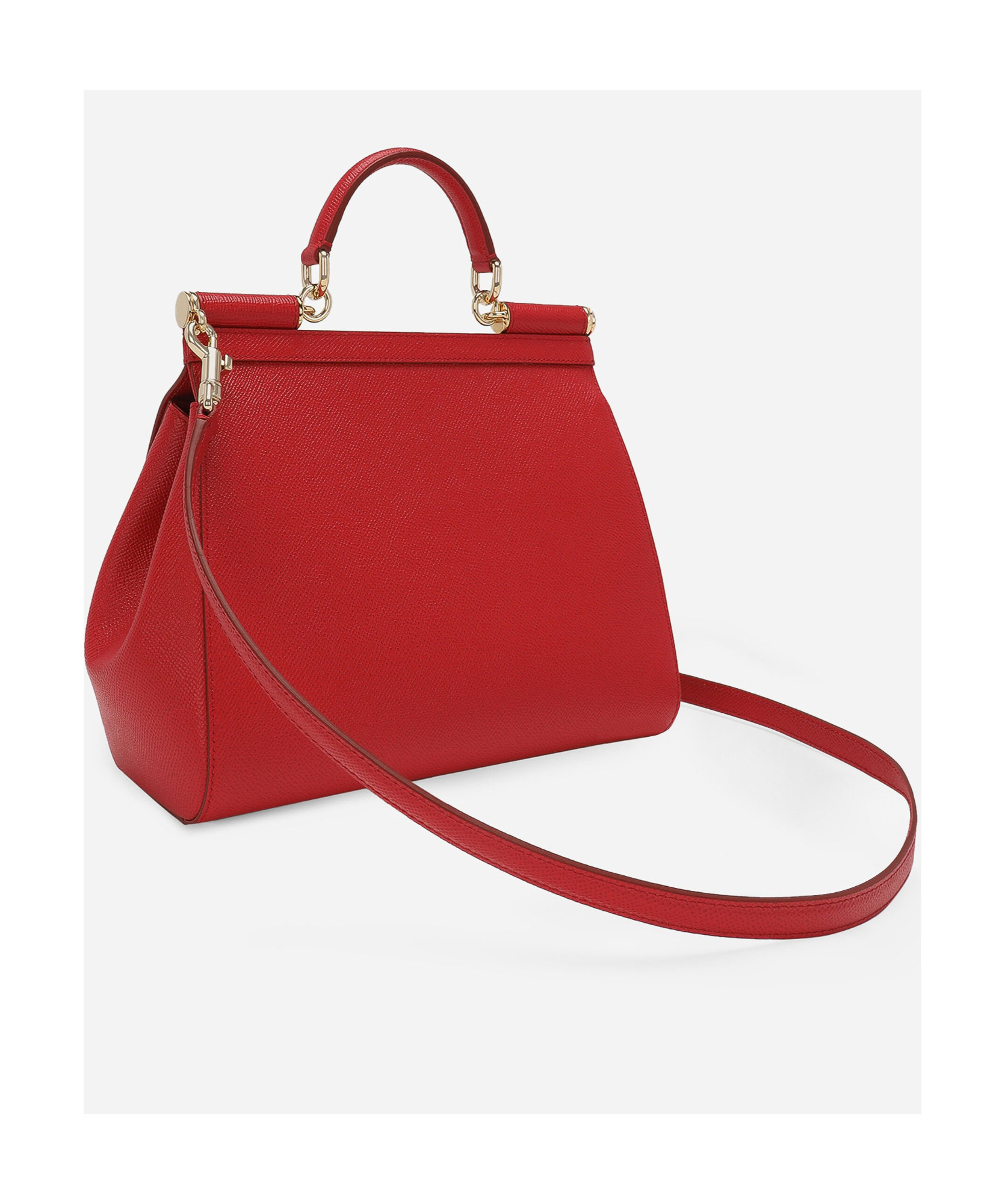 Shop Dolce & Gabbana Large Sicily Tote Bag In Red