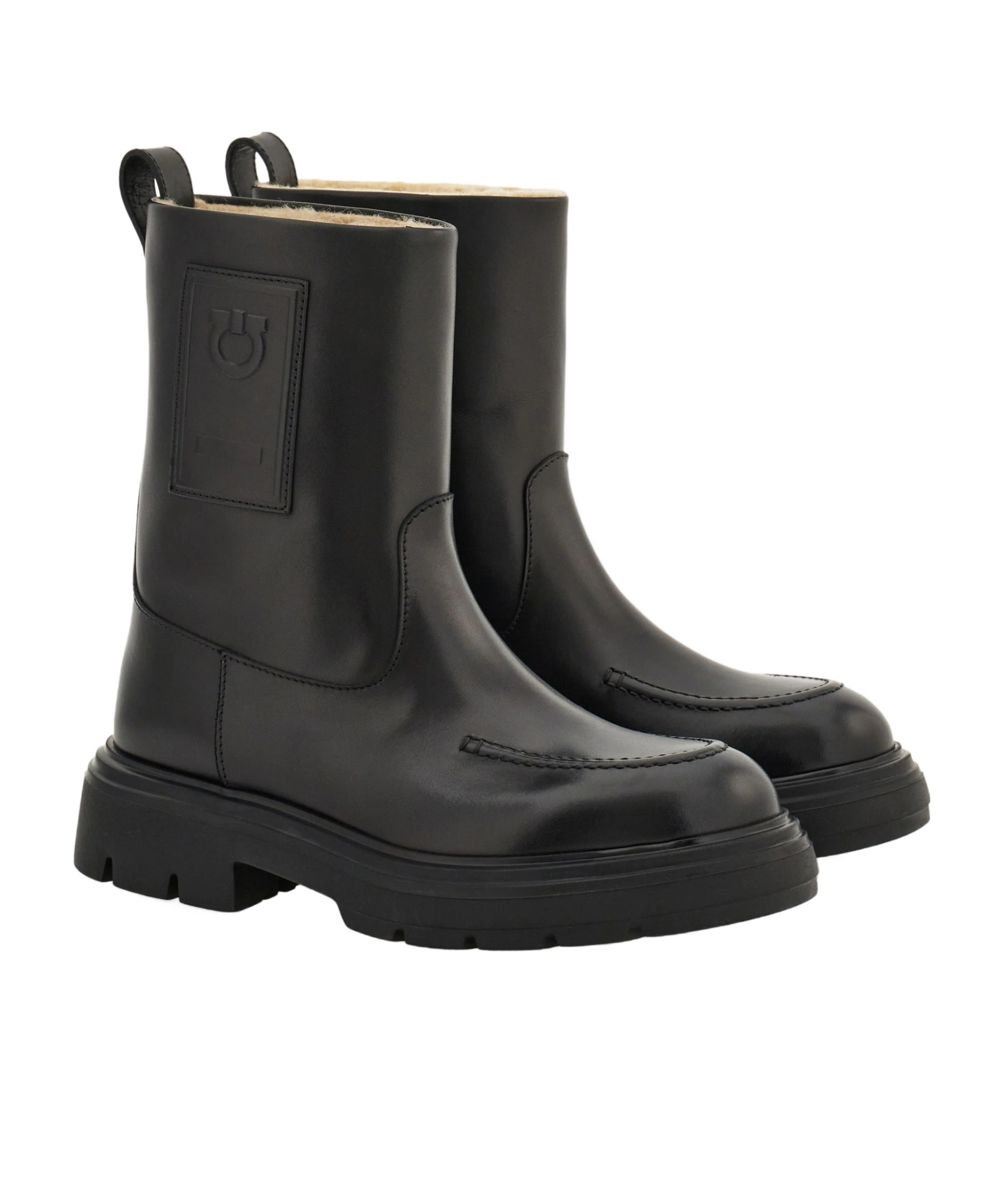 Ferragamo Woman Ankle Boots Black Size 10.5 Leather In Black