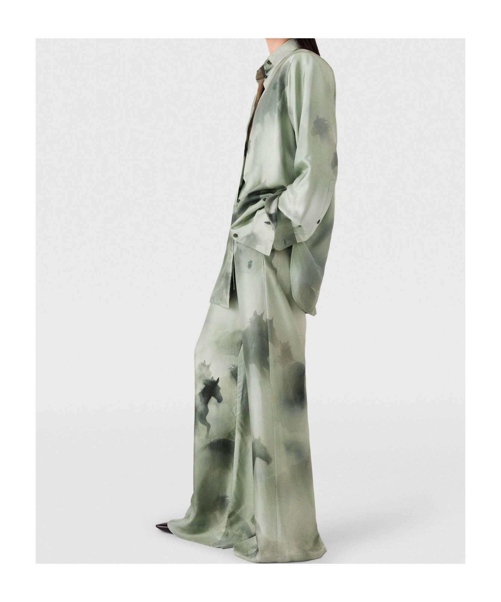 Stella Mccartney Drawstring Trousers In Green