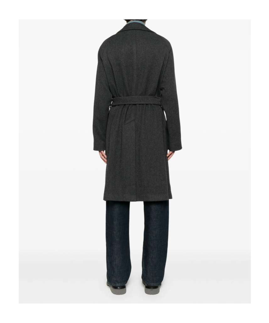 Shop Tagliatore Long Sleeve Coat