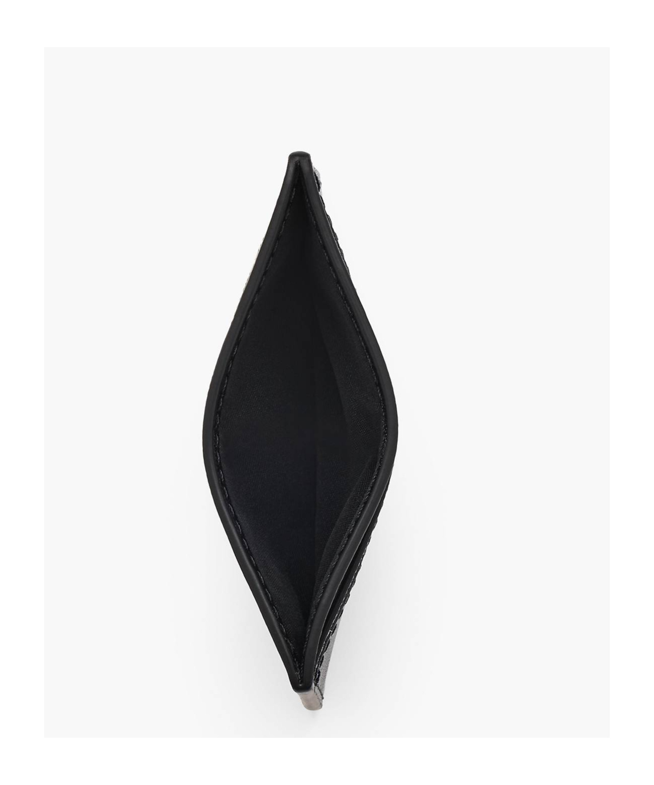 Marc Jacobs Logo-print Leather Cardholder In Black