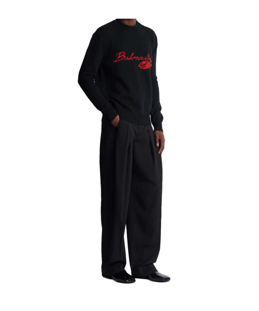 Balmain Paris Sweater In Black