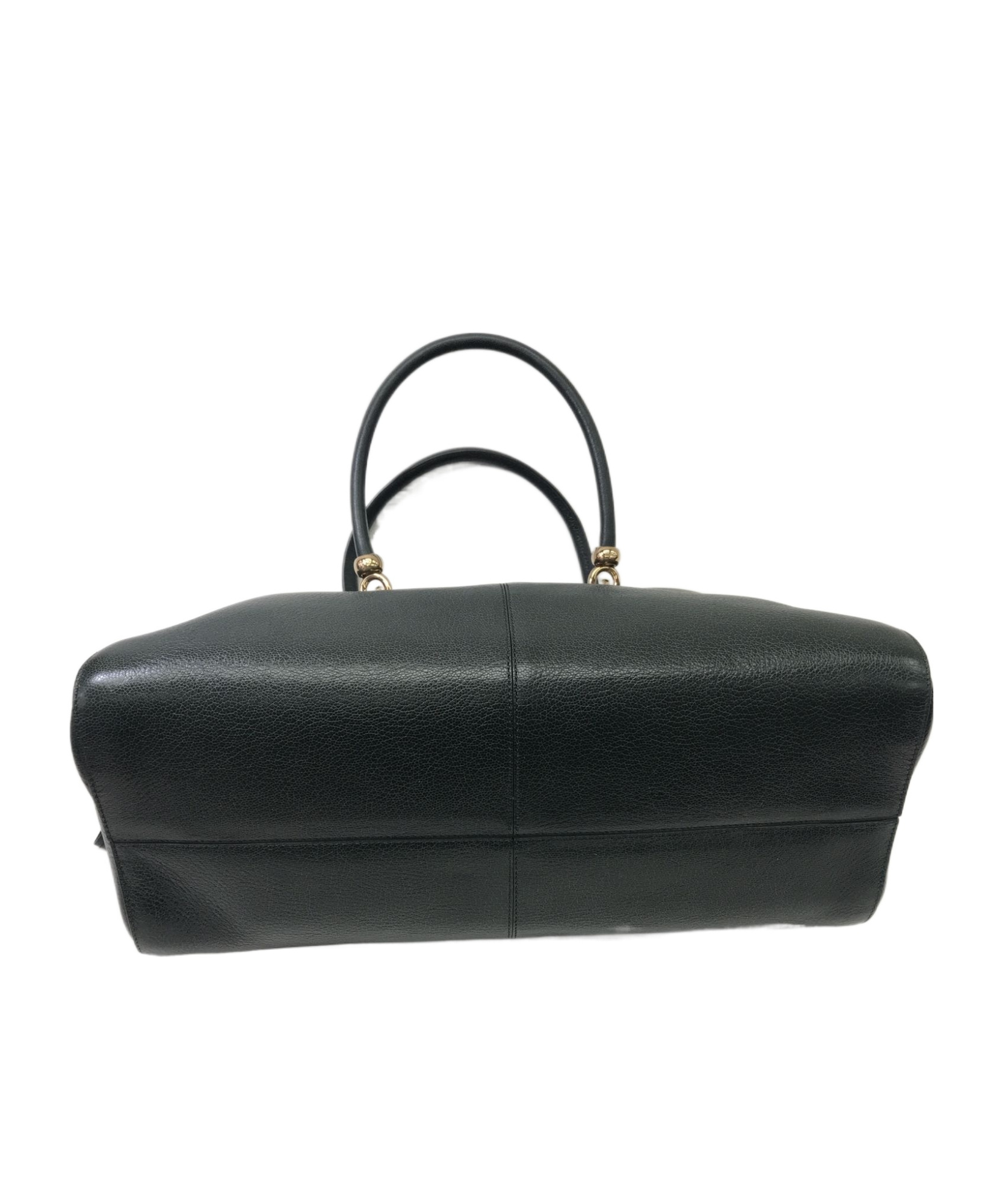 Shop Tod's Double Handle Shoulder Bag In Black