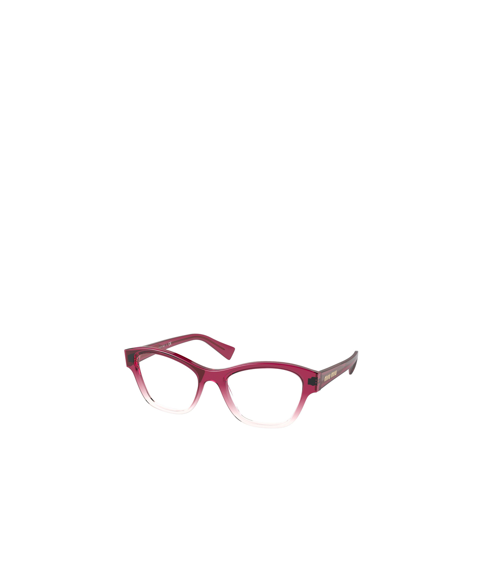 Miu Miu Logo Flat Mirror In Red