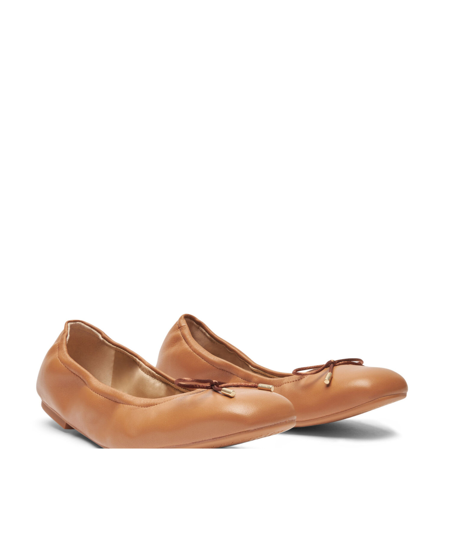 Stuart Weitzman Bardot Ballerina Shoes In Brown