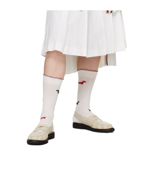 Thom Browne Beige Slingback Cutout Sandals In Nude
