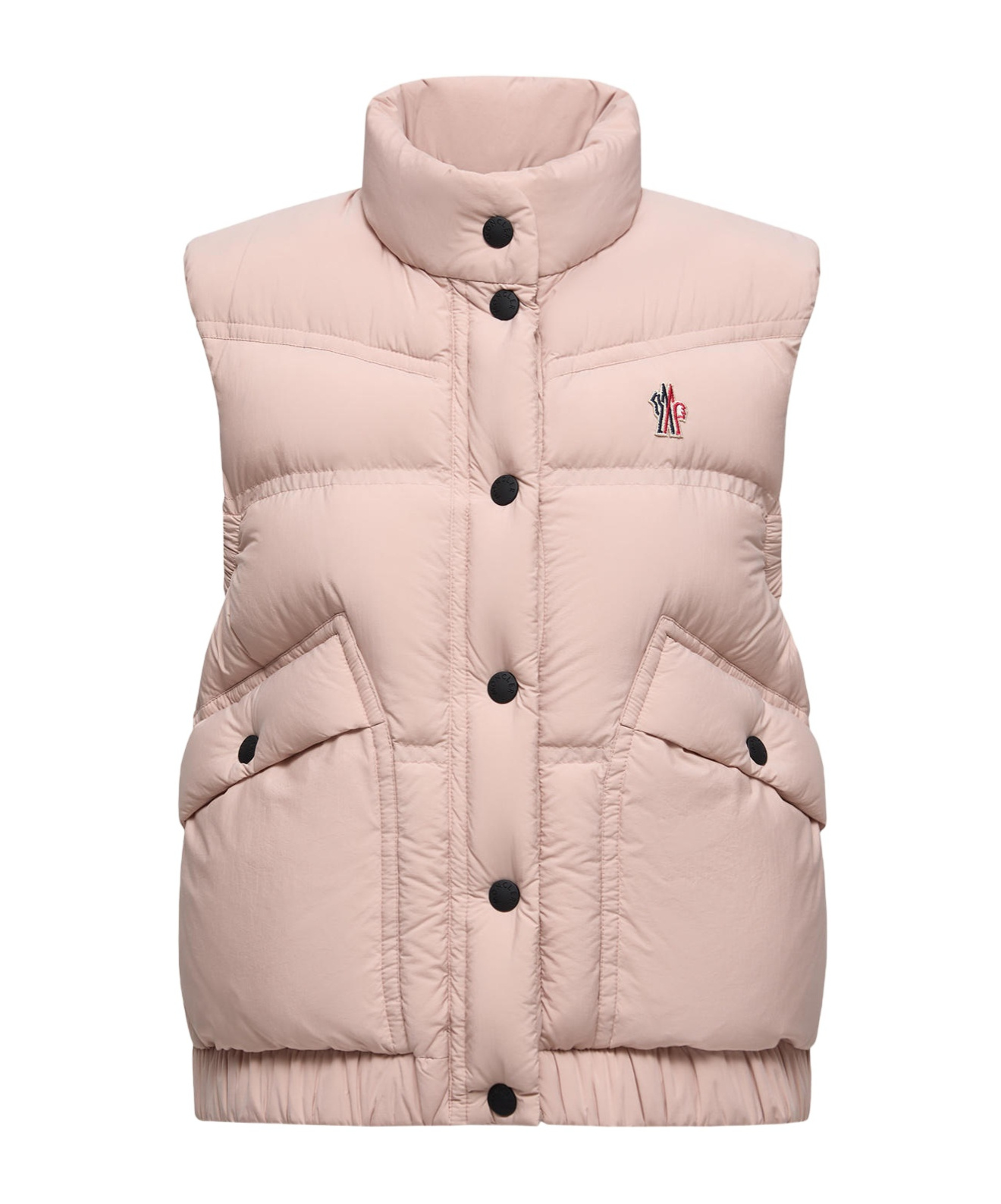 Moncler Baise Down Vest In Pink