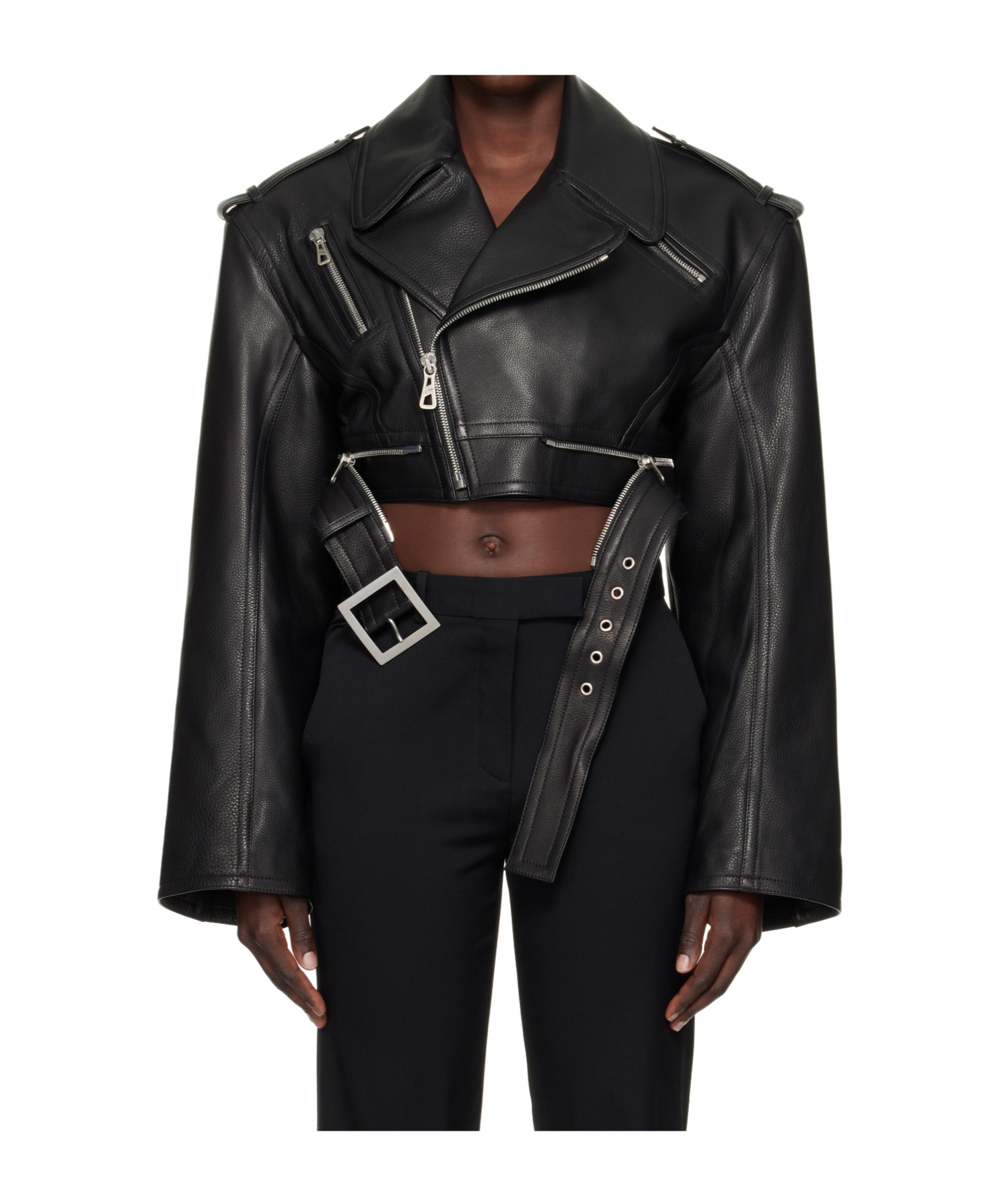 Jean Paul Gaultier 'the Cropped Perfecto' Leather Jacket
