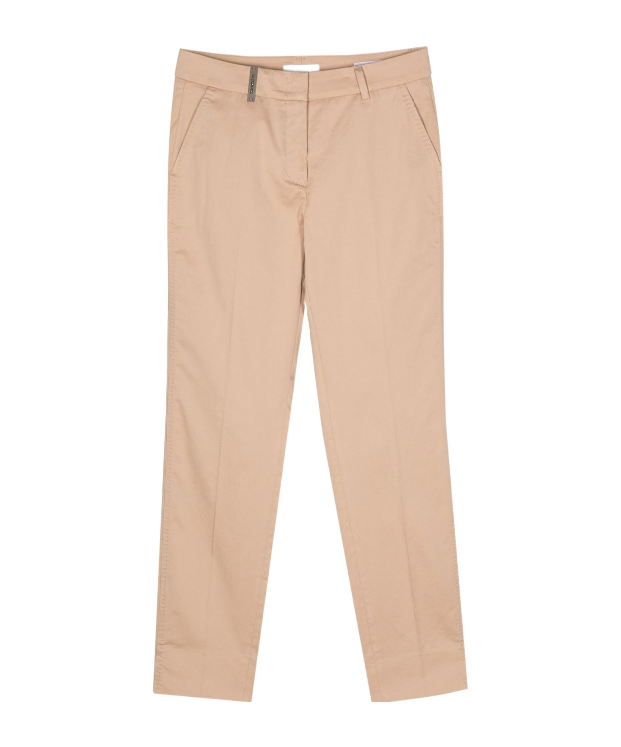 Peserico 4718 Tailored Trousers In Nude