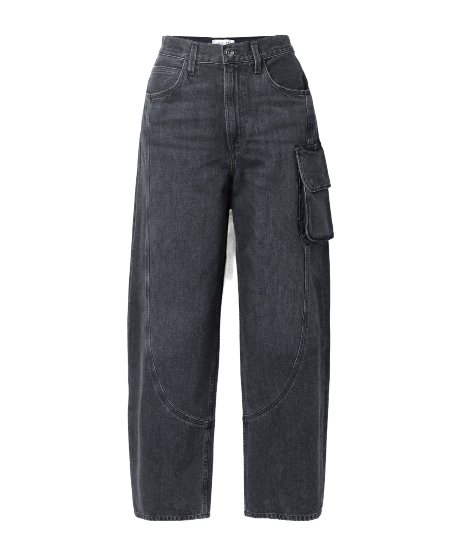 Agolde Cass Straight Leg Jeans In Black