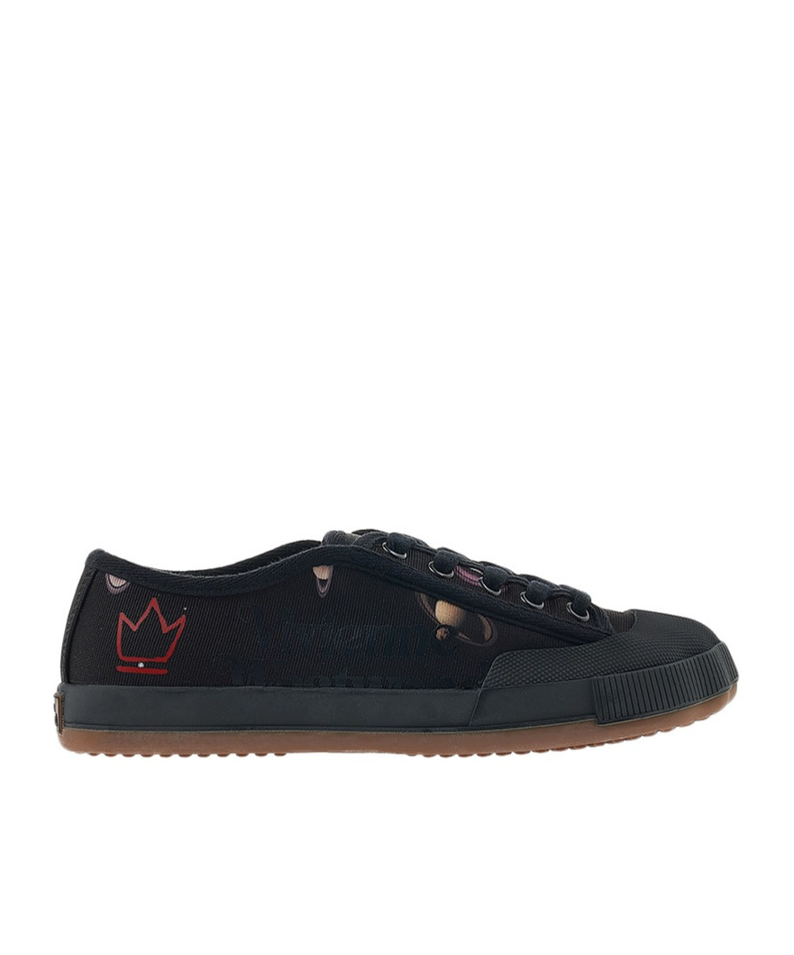 Vivienne Westwood Logo Print Sneakers In Black
