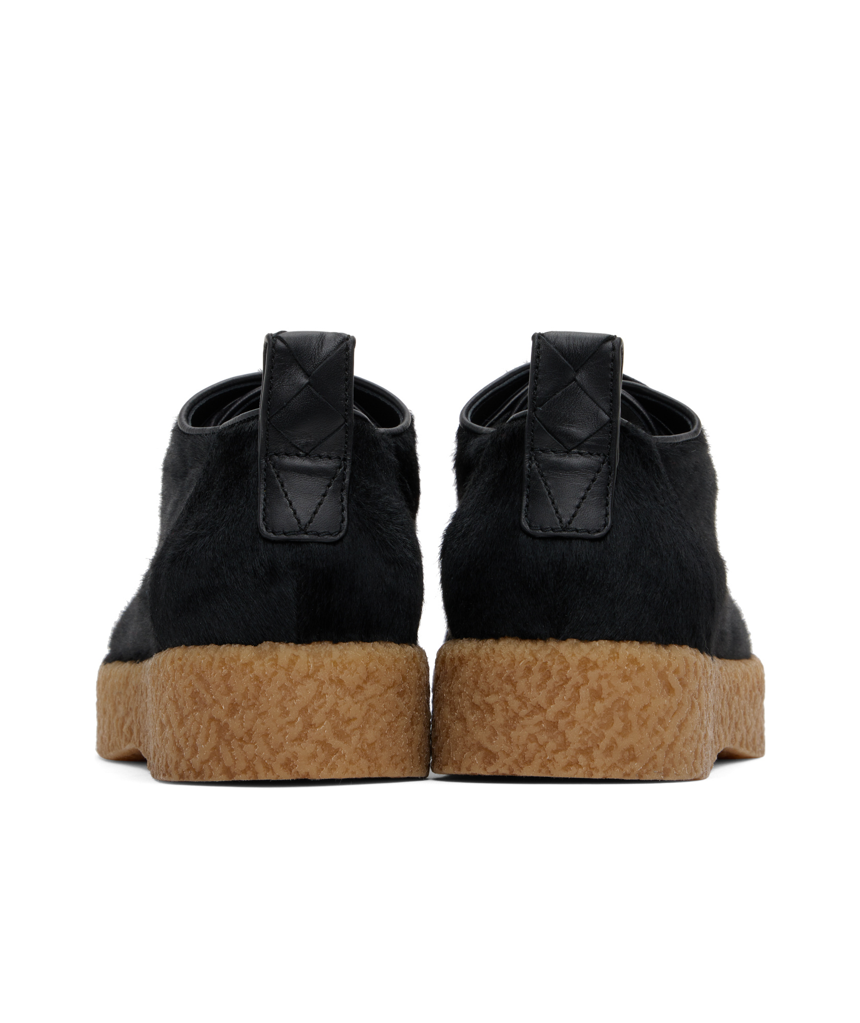 Bottega Veneta Black Torino Lace-up Derbys In Black