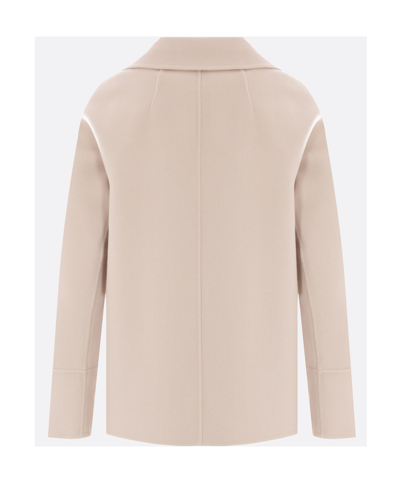 Max Mara Double-breasted Wool Coat In Nude