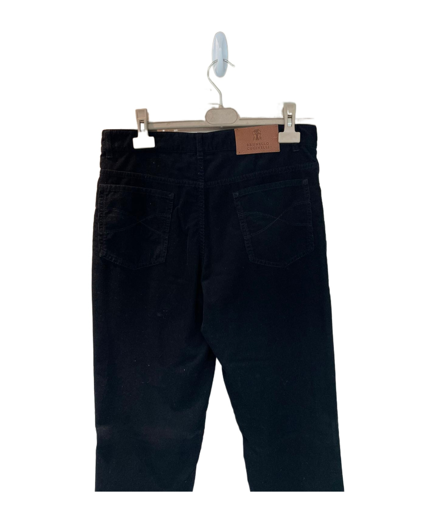 Brunello Cucinelli Corduroy Slim Casual Pants In Black